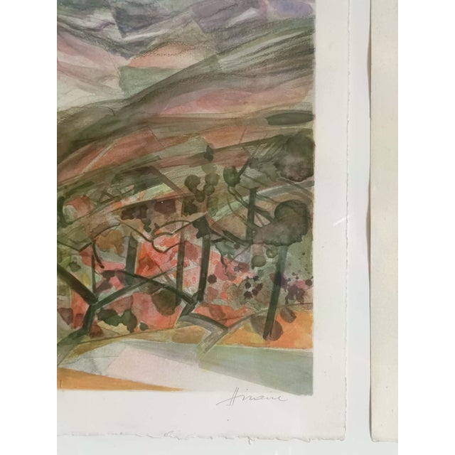 1990s Camille Hilaire, Mont Sainte Victoire, 1980s, Lithograph For Sale - Image 5 of 12
