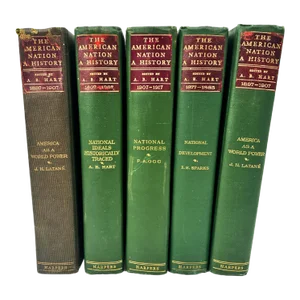 The American Nation - a History Antique Books Set of 5