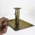 Brass Antique Brass Push Up Chamber Stick Candleholder Adjustable With Patina For Sale - Image 8 of 8