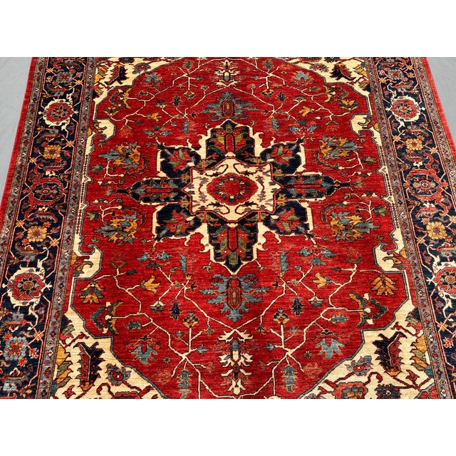 2000 - 2009 Southwestern Tribal Hand Knotted Rug 7'8" X 9'8" For Sale - Image 5 of 9
