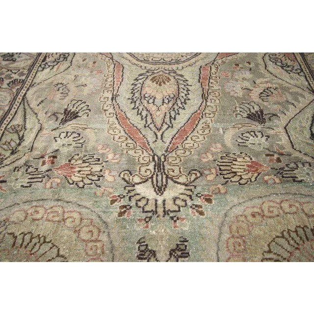 Mid 20th Century 1930s Vintage Gustavian Style Distressed Turkish Oushak Rug - 3′6″ × 6′7″ For Sale - Image 5 of 6