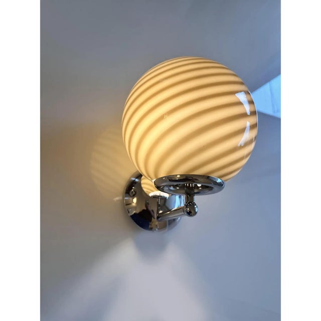 2020s Contemporary Beige and Brown “Rods” Murano Glass Wall Sconces SimoEng - Lot of 4 For Sale - Image 5 of 7