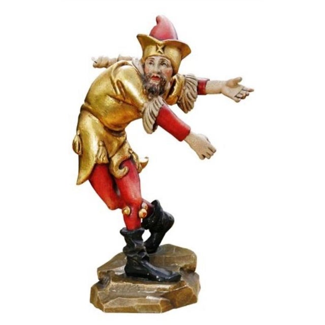 Morisken Dancers Munich Carved Wood Figures - Set of 6 For Sale - Image 13 of 13