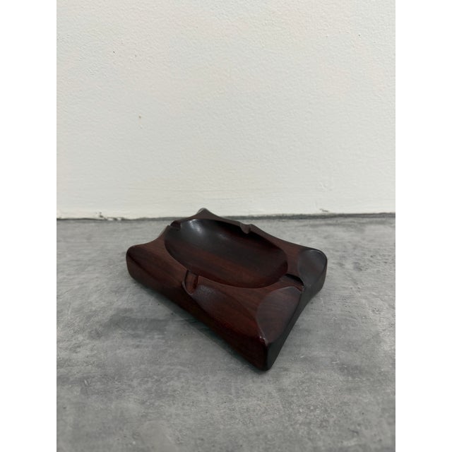 Brazilian Modern Jacaranda Wood Ashtray or Catchall, 1980s For Sale - Image 4 of 12
