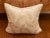 Tan Pair of Oversized 1980's Down-Filled Neutral Tan Palm Frond Pattern Decorative Pillows For Sale - Image 8 of 9