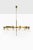 Large Ceiling Lamp in Brass and Clear Glass attributed to Hans-Agne Jakobsson, 1950s For Sale - Image 4 of 14