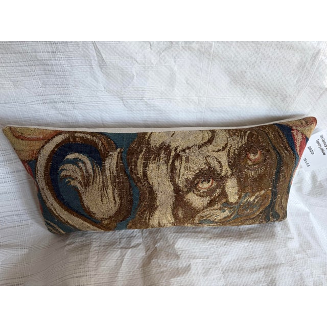 16th Century 16th Century Brussels Tapestry Pillow With Figural Abstract Design For Sale - Image 5 of 7