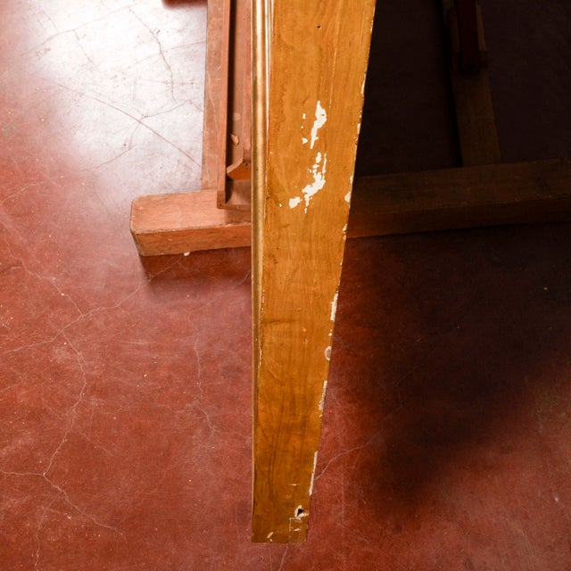 Antique Lacquered Mirror with Mercury Glass For Sale - Image 15 of 18