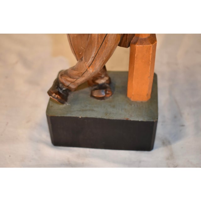 Hand Carved Whistler by Karl Griesbaum, Circa 1960's For Sale - Image 11 of 11