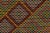 Rug & Kilim Vintage Cecim Kilim in Vivid Multicolor Tribal Pattern, Diamond Mosaic For Sale - Image 4 of 7