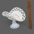Vintage Westmoreland Milk Glass Lace Pedestal Center Piece Oval Basket Serving Platter For Sale - Image 6 of 7