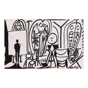 Picasso Sketchbook Print # 11 Dated 1/11/1955 Carnet De La Californie
