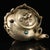Metal Silvered Bronze Overhead-Handle Teapot — Plum Blossom Branch Relief With Inlaid Stones, Bird-Head Spout For Sale - Image 7 of 9