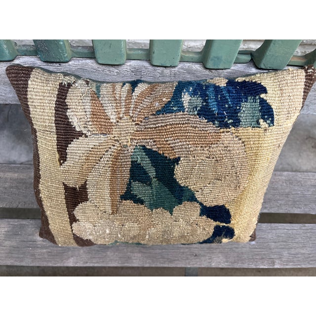 Beaux-Arts Pillow With 18th Century Tapestry For Sale - Image 3 of 4