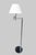 Metal Chrome Casella Floor Lamp With Swinging Arm and Empire Lampshade For Sale - Image 7 of 10