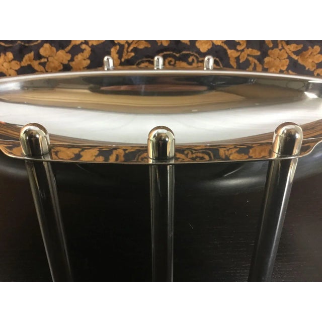 1980s Italian Silver-Plated Fruit Bowl by G. Malimpensa for Mesa, 1980s For Sale - Image 5 of 16