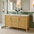Elevate your bathroom with the Butler Specialty Company Bianca Wood & Marble Double Sink Vanityâa refined blend of...
