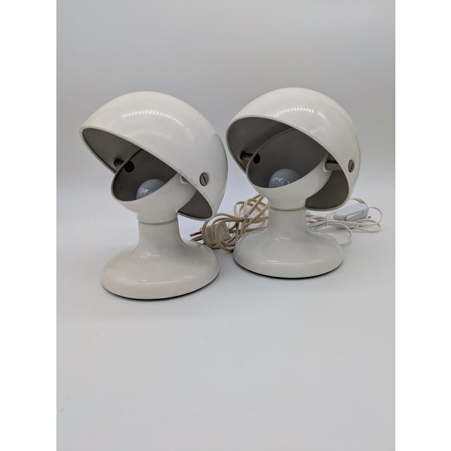 White Jucker Lamps by Afra and Tobia Scarpa for Flos, Italy, 1963, Set of 2 For Sale - Image 6 of 6