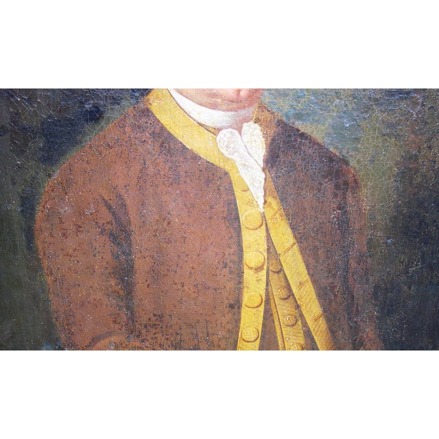 Late 18th Century Johann Georg Strobel, Painting Portrait Ludwig W. Chr. Frhr. V. Woellwarth Laubach, 1780, Oil on Canvas For Sale - Image 5 of 17