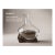Crystal Vase With Natural Stone Base – Sculptural Coffee Table Art For Sale