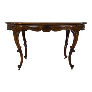 19th-Century Rosewood Center Table For Sale