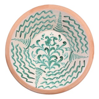 Large Spanish Fajalauza Lebrillo Bowl For Sale