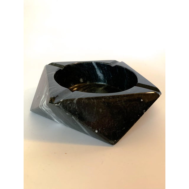 Stone Vintage Black Marble Catchall Ashtray For Sale - Image 7 of 9