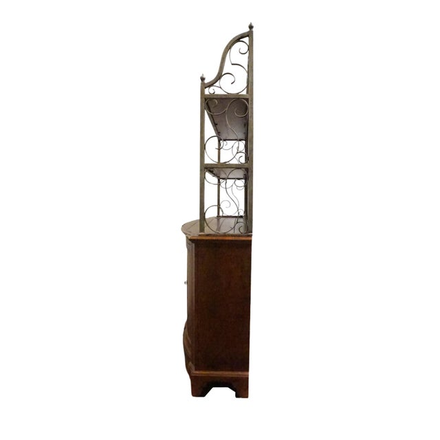 Wood Century Furniture Solid Cherry Town & Country Somerset 66" Buffet W. Bakers Rack Hutch 42-412 For Sale - Image 7 of 11