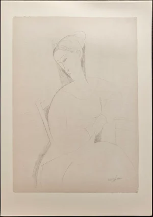 A. Modigliani, Donna Seduta / Seated Woman, Lithograph