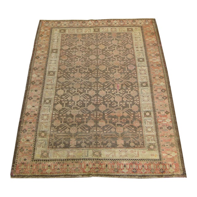 19th Century Antique Samarkand Rug 6.6" X 4.6" For Sale