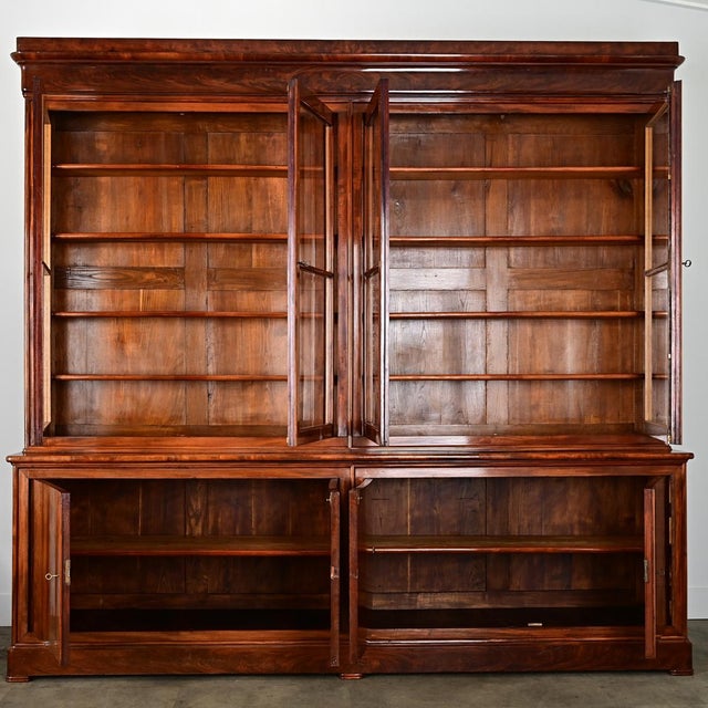 French 19th Century Louis Philippe Mahogany Bibliotheque For Sale In Baton Rouge - Image 6 of 11