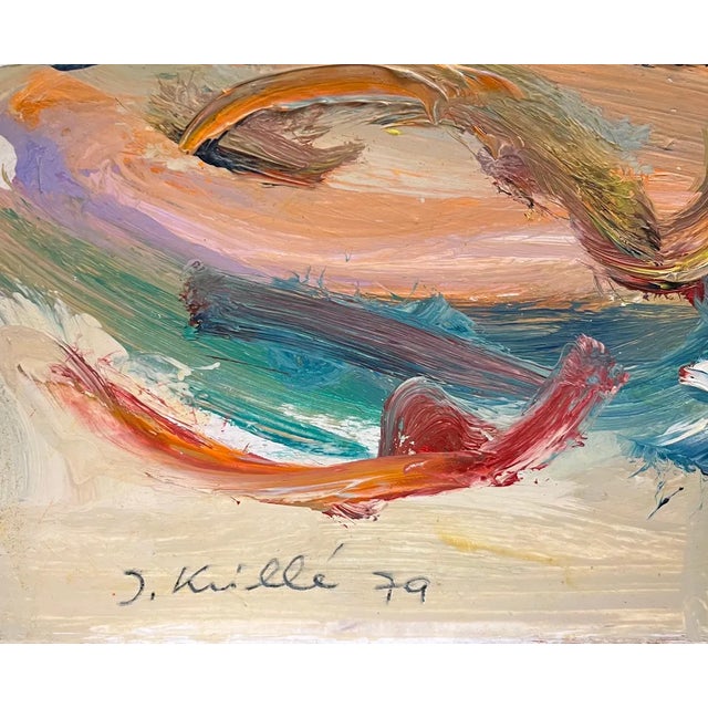 Jean Krillé’s paintings are known for their expressive use of color and dynamic, abstract forms, blending realism with...