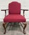 Queen Anne Vintage 1995 Ethan Allen Queen Anne Wingback Lounge Chair With Ottoman For Sale - Image 3 of 18