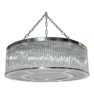 21st Century Murano Deco Drum Chandelier by Fabio LTD For Sale