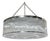 21st Century Murano Deco Drum Chandelier by Fabio LTD For Sale