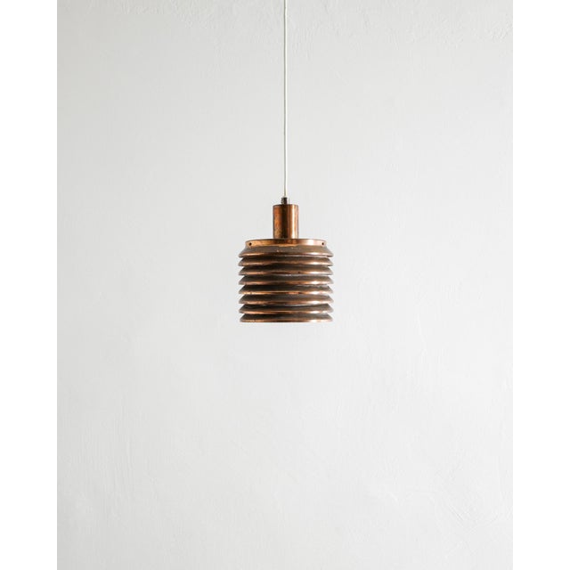 Metal Mid-Century Swedish Copper Ceiling Pendant Lamp by Hans-Agne Jakobsson, 1950s For Sale - Image 7 of 7