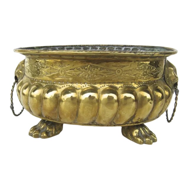 Dutch Brass Wine Cooler For Sale