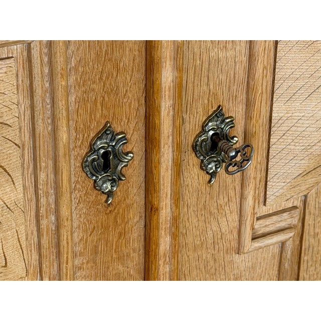 Vintage Danish Oak Sideboard by Henning Kjærnulf, 1960s For Sale - Image 8 of 17