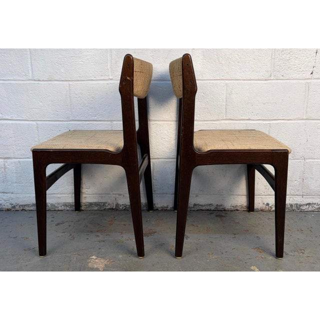 Mid 20th Century Set of Six Mid-Century Modern Danish Dining Chairs Attributed to Erik Buch For Sale - Image 5 of 14