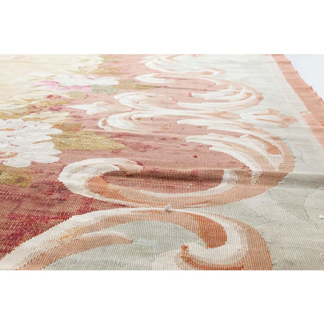 Steeped in the elegance of the French Belle Époque, this exquisite Aubusson rug from circa 1900 is a prime example of the...