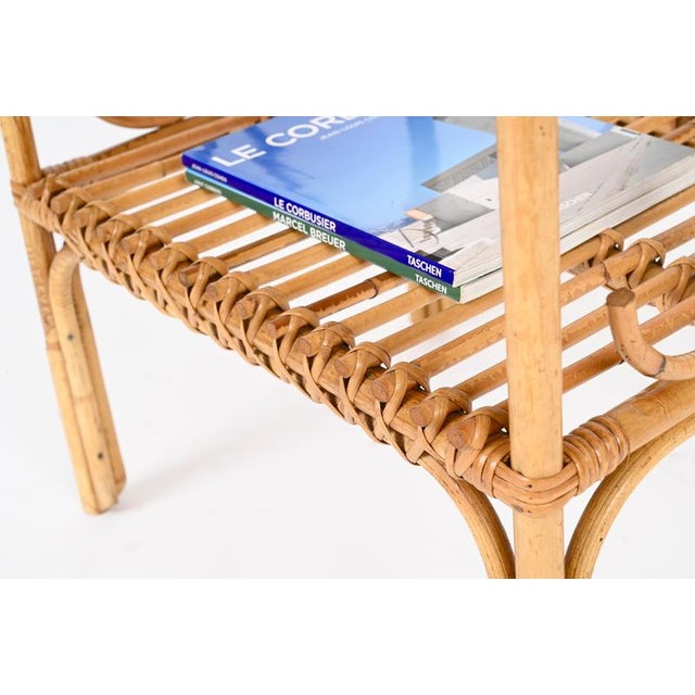 French Riviera Nightstands in Bamboo and Rattan by Franco Albini, 1960s, Set of 2 For Sale - Image 8 of 17