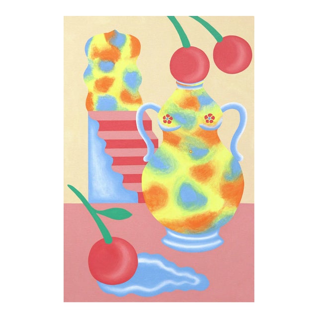 "Cherry Bliss" Original Artwork by Amy Tai For Sale