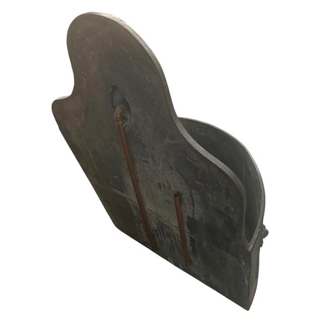 1970s Lead Lion Mask Garden/Patio Wall Fountain With Basin For Sale In West Palm - Image 6 of 6
