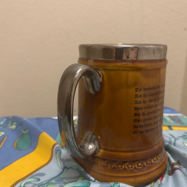 Vintage Lord Nelson Pottery Beer Mug - Handcrafted England Tavern Scene Tankard For Sale - Image 4 of 5