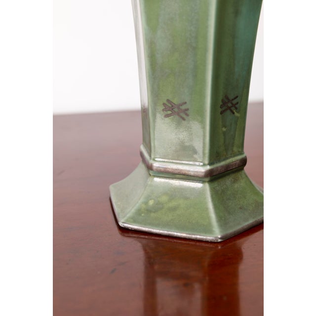 Ceramic Large Art Deco Ceramic Vase by Arabia Finland, 1940s For Sale - Image 7 of 14