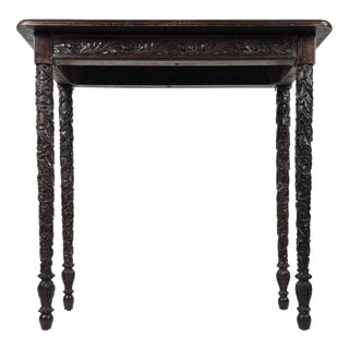 19th Century Anglo-Indian Mahogany Side Table For Sale