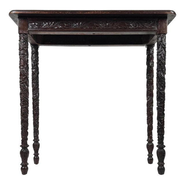 19th Century Anglo-Indian Mahogany Side Table For Sale