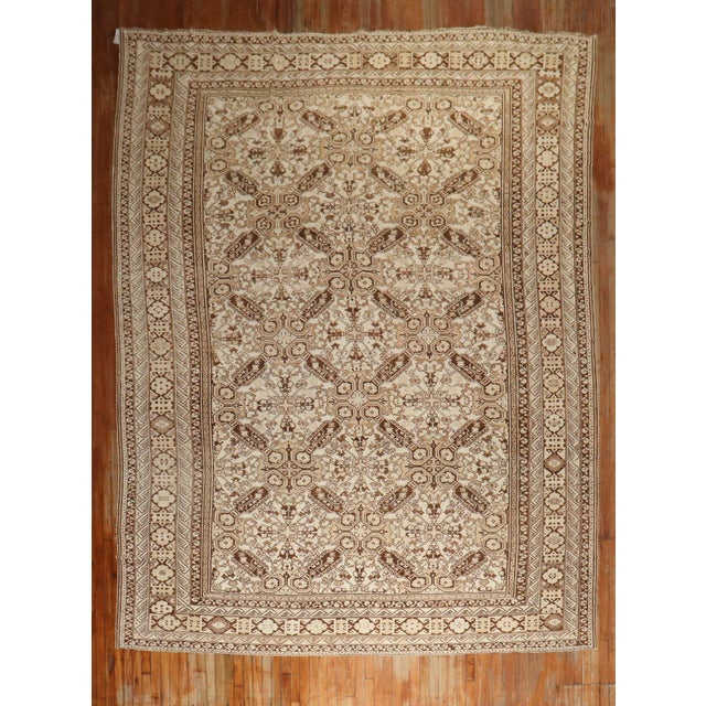 Early 20th Century Zabihi Collection Keyhole Ersari Large Rug For Sale - Image 5 of 12