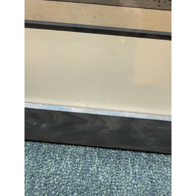 Gray Utagawa Hiroshige Shirasuka Wood Block Print, Framed For Sale - Image 8 of 12