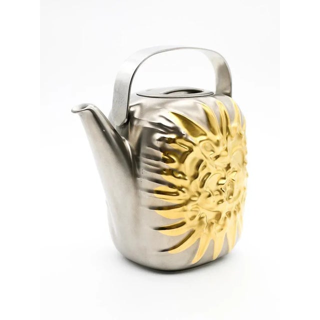 Very rare teapot 'suomi' originally designed by timo sarpaneva, this particular limited edition of 500 decorated by otto...